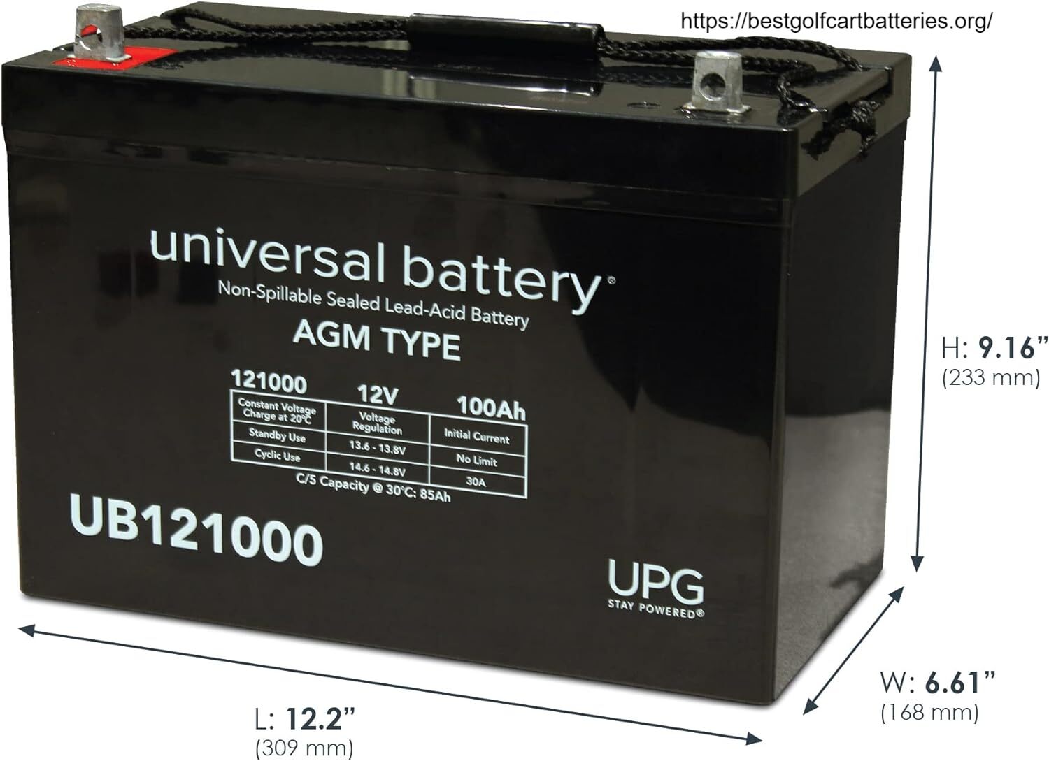 UPG best golf cart batteries